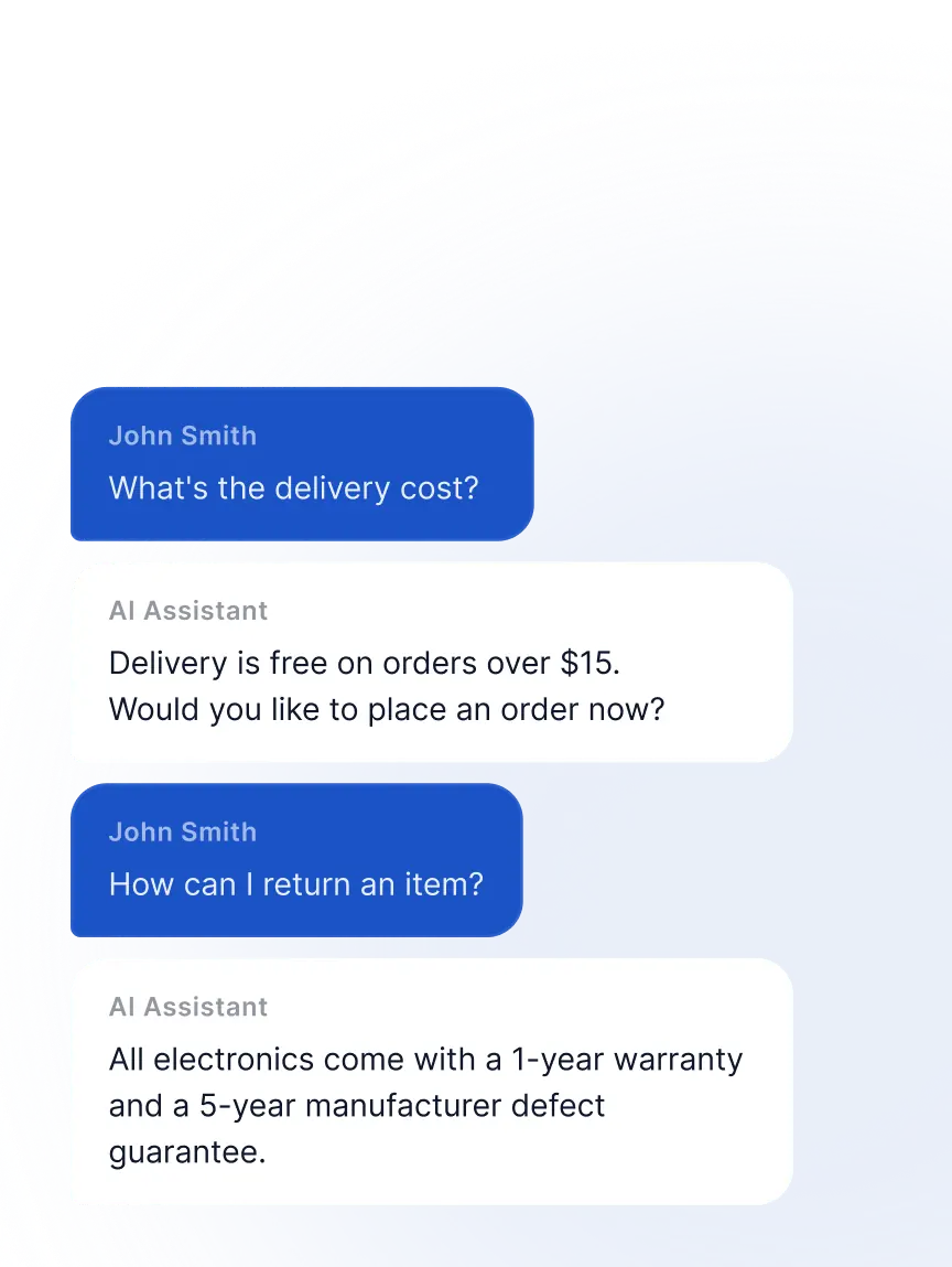 Website AI chatbot with live chat