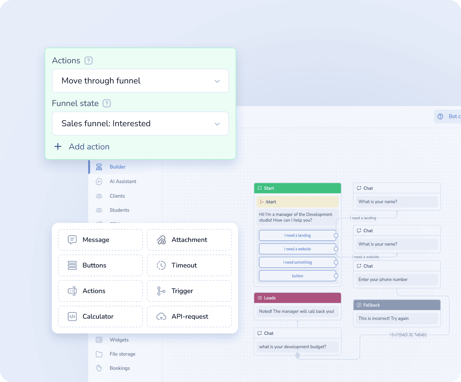Extensive functionality