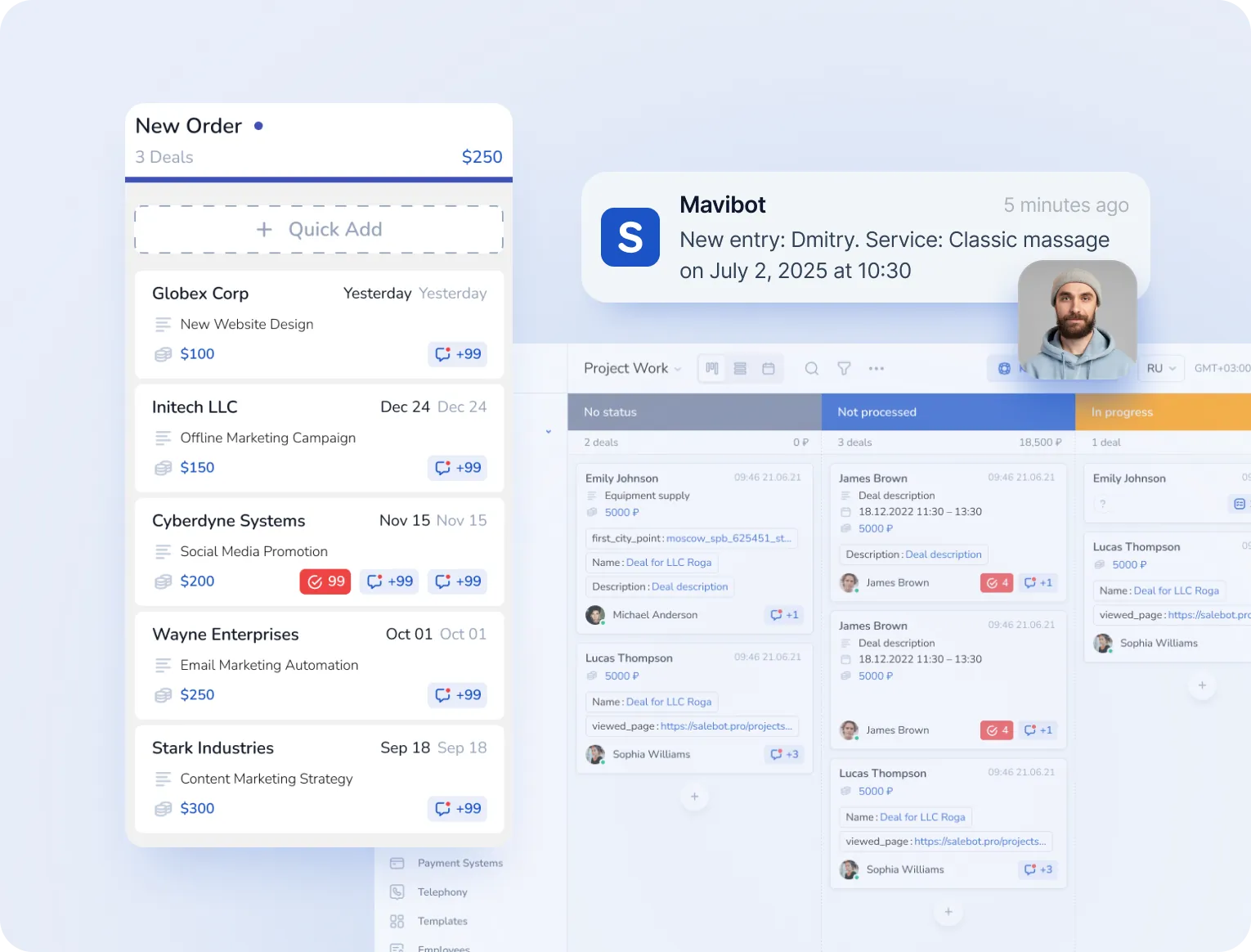 Distribución por listas