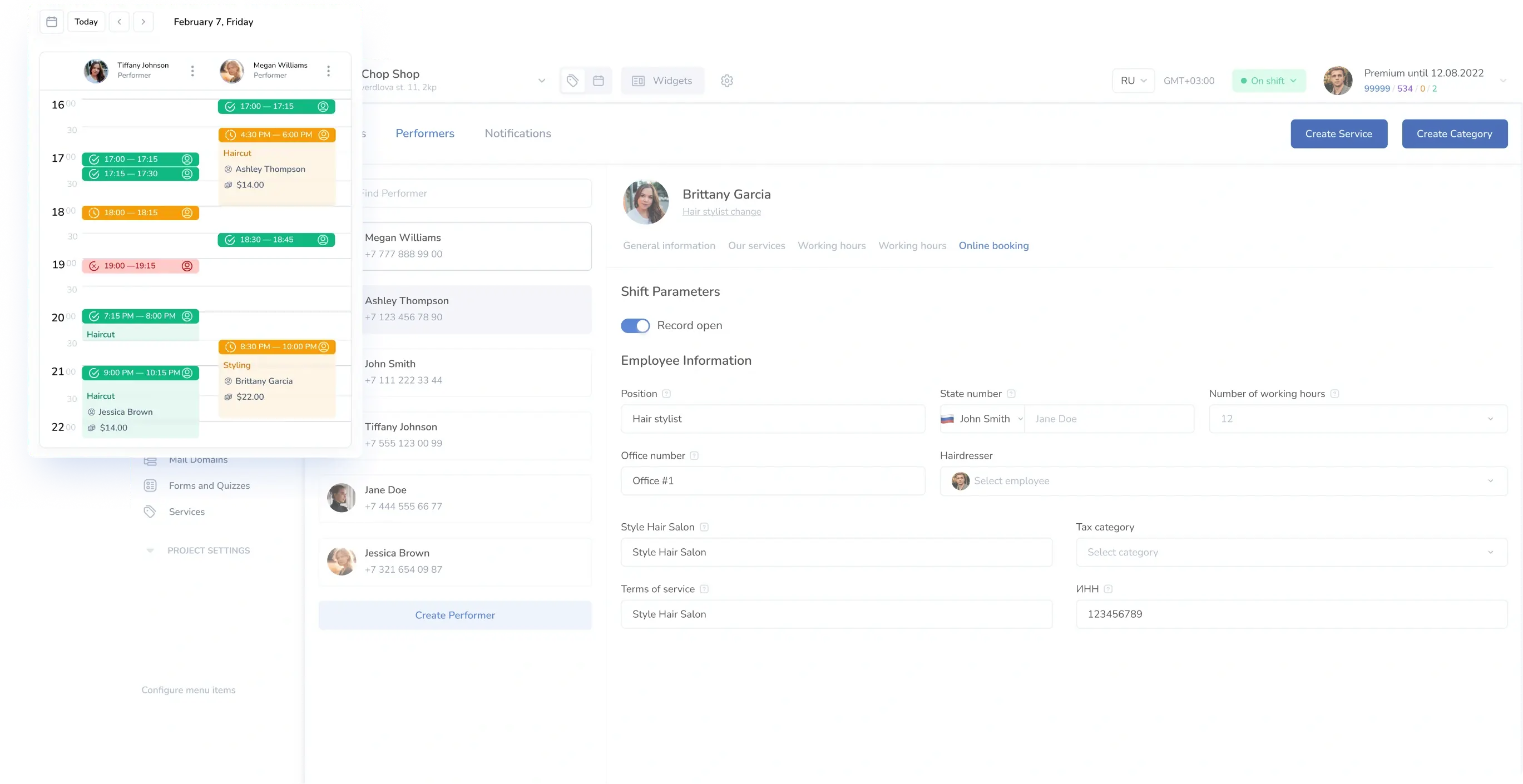Online booking bot demo